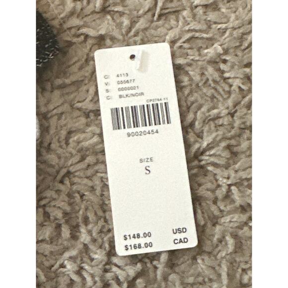 Anthropologie NWT Maeve Black & White Halter Ruffle Sweater Tank Size S - Picture 5 of 7